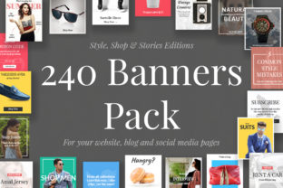 240 Banners Pack: Boost Your Visual Impact