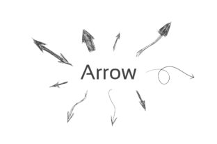 Arrow Drawing 8: A Vector Illustration for Modern Web Design