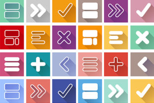 Arrow Sign Icon Set for Modern Web Design