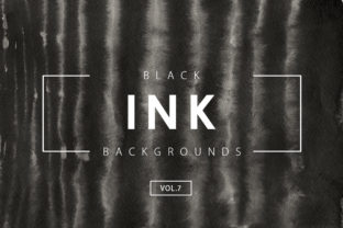 Black Ink Backgrounds 7: A Creative Resource for Designers and Artists