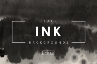 Black Ink Backgrounds 8: Creative Design Power