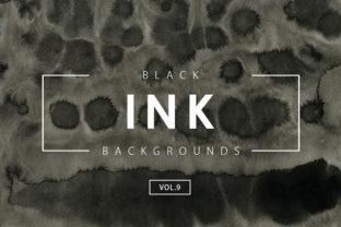 Black Ink Backgrounds 9: A Creative Resource for Designers and Businesses