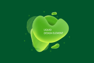 Green Liquid Banner Element