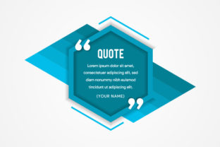 Hexagon Quote Blue: A Stylish and Functional Design Element