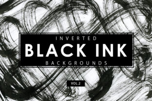 Inverted Black Ink Backgrounds 2: Creative Power for Designers