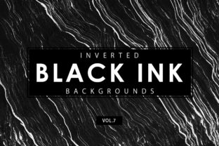 Inverted Black Ink Backgrounds 7: A Powerful Resource for Designers and Creators