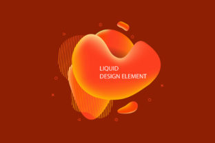 Orange Liquid Banner Element: A Modern Design Trend for Creative Professionals